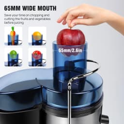 1000W Juicer Machine Juice Maker Whole Fruit Extractor Centrifugal Whole Fruit Vegetable Juice Extractor Stainless Steel 500ML