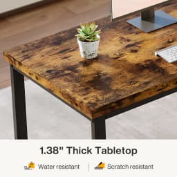 Tribesigns 78.7 inch Double Computer Desk, Extra Long 2 Person Desk Workstation, Large Office Desk Study Writing Table