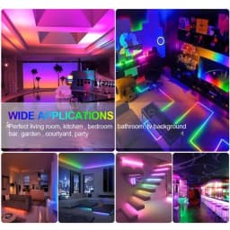 5M 10M DC12V WS2811 RGB LED Strip SP110E Bluetooth APP Controller Pixel Strips Set 5050 SMD 30/60LEDs/m Addressable Full Color