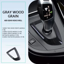 Carbon Fiber Style ABS Center Console Shifter Base Plate, For BMW F21 F20 F22 F23 F30 F31 F32 F34 F33 F35 F36