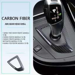 Carbon Fiber Style ABS Center Console Shifter Base Plate, For BMW F21 F20 F22 F23 F30 F31 F32 F34 F33 F35 F36