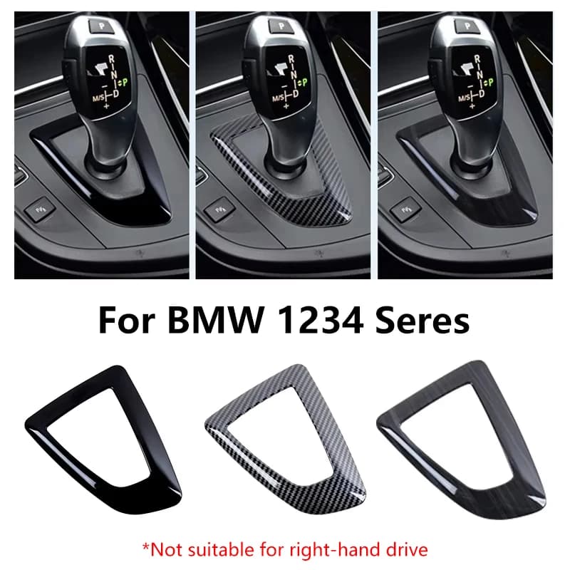 Carbon Fiber Style ABS Center Console Shifter Base Plate, For BMW F21 F20 F22 F23 F30 F31 F32 F34 F33 F35 F36