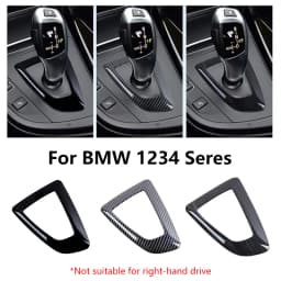 Carbon Fiber Style ABS Center Console Shifter Base Plate, For BMW F21 F20 F22 F23 F30 F31 F32 F34 F33 F35 F36