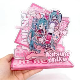 2pcs Kawaii Miku Anime Peripherals Acrylic Standing Sign Ornament Originality Personality Acrylic Bracket Fans Collect Gifts