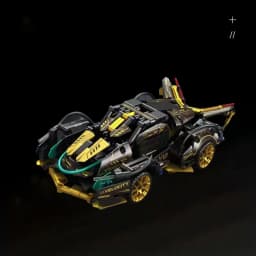 Building Block Racing Car V12 Building Block Car Black and Gold Fine Desktop Wooden Model Car Birthday Gift Gift for boyfriend