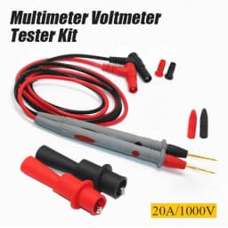 20A Multimeter Test Leads Extra Sharp Steel Needle Extended Universal Fine Tip Silicone PVC  Anti-Freeze Probe Accessories