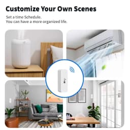 Tuya Zigbee Smart Temperature Humidity Sensor Indoor Hygrometer Thermometer Home Automation Real-time Data Works With Alexa