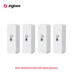 Tuya Zigbee Smart Temperature Humidity Sensor Indoor Hygrometer Thermometer Home Automation Real-time Data Works With Alexa