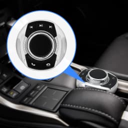 Steering Wheel Cup Shape Remote Control Universal Car LED Light 8-key Control Buttons For Android Multimedia Navigation Player