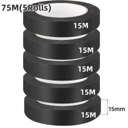Waterproof Tape PVC Black Electrical Tape Electric Insulation Wire Wrapping Tape Multipurpose Heat-Resistant Adhesive