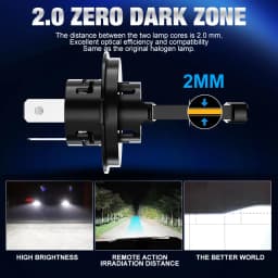 XSTORM H1 H4 H7 LED Headlight Bulb Canbus No Error 6000K 7535 CSP for Car Headlamp Auto Diode Lamps Turbo Led 12V Automobile