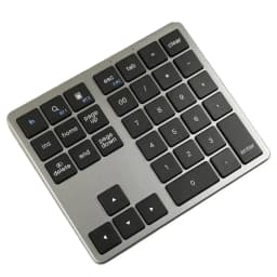 Wireless Numeric Keypad K35, 2.4Ghz & Bluetooth Dual Mode USB-C Rechargeable Numpad for Windows Android iOS