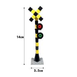 Urban Traffic Signs Street Speed Limit Warnings Assembly Parts MOC Street Lights Traffic Lights Building Blocks Educational Toys