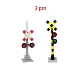 Urban Traffic Signs Street Speed Limit Warnings Assembly Parts MOC Street Lights Traffic Lights Building Blocks Educational Toys