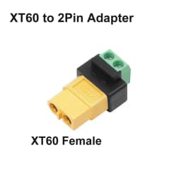 2-Pin Terminal Solderless to XT60 Male Female Adapter Charging Connector For UAV Balance Charger Solar Panel Model Devices