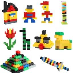 DIY Creative Building Blocks Lot Pack Set Urban Classic MOC Building Blocks Assembled Birthday Gifts Children's Educational Toys
