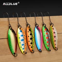 ALLBLUE Pure Spoon 3.5g Metal Bait Fishing Lure for Stream Area Trout Material Spinner Freshwater Fishing Tackle Gear