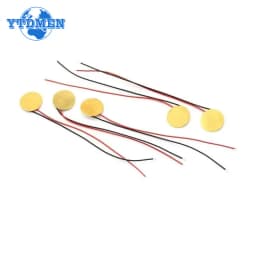 10/20PCS Piezoelectric Ceramic Wafer Kit 12/15/20/27/35/50MM Piezo Element with Wire for DIY Buzzer, Sensor & Vibration Projects