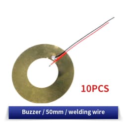 10/20PCS Piezoelectric Ceramic Wafer Kit 12/15/20/27/35/50MM Piezo Element with Wire for DIY Buzzer, Sensor & Vibration Projects