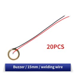 10/20PCS Piezoelectric Ceramic Wafer Kit 12/15/20/27/35/50MM Piezo Element with Wire for DIY Buzzer, Sensor & Vibration Projects
