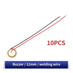 10/20PCS Piezoelectric Ceramic Wafer Kit 12/15/20/27/35/50MM Piezo Element with Wire for DIY Buzzer, Sensor & Vibration Projects