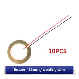 10/20PCS Piezoelectric Ceramic Wafer Kit 12/15/20/27/35/50MM Piezo Element with Wire for DIY Buzzer, Sensor & Vibration Projects