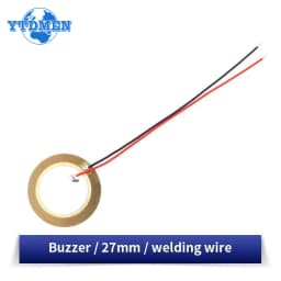 10/20PCS Piezoelectric Ceramic Wafer Kit 12/15/20/27/35/50MM Piezo Element with Wire for DIY Buzzer, Sensor & Vibration Projects