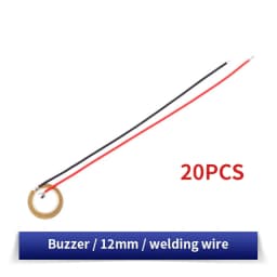 10/20PCS Piezoelectric Ceramic Wafer Kit 12/15/20/27/35/50MM Piezo Element with Wire for DIY Buzzer, Sensor & Vibration Projects