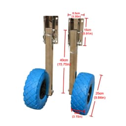 Inflatable Boat Trailer Wheel Set Dolly Boat Trailers Launching Wheels for Inflatable Boat Dinghy Yacht Tender Raft