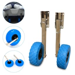 Inflatable Boat Trailer Wheel Set Dolly Boat Trailers Launching Wheels for Inflatable Boat Dinghy Yacht Tender Raft