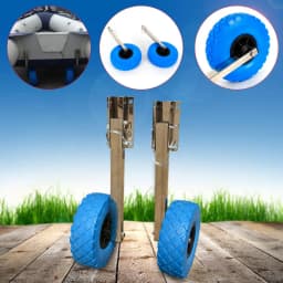 Inflatable Boat Trailer Wheel Set Dolly Boat Trailers Launching Wheels for Inflatable Boat Dinghy Yacht Tender Raft