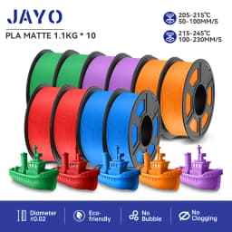 JAYO 10rolls 1.75mm PETG/PLA/PLAPLUS/PLAPLUS2/ABS/PLA Matte/HS-PLA/Silk Filament 3d Printer For 3D Printer&3D Pen DIY
