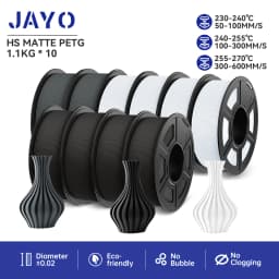 JAYO 10rolls 1.75mm PETG/PLA/PLAPLUS/PLAPLUS2/ABS/PLA Matte/HS-PLA/Silk Filament 3d Printer For 3D Printer&3D Pen DIY