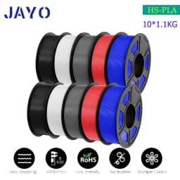 JAYO 10rolls 1.75mm PETG/PLA/PLAPLUS/PLAPLUS2/ABS/PLA Matte/HS-PLA/Silk Filament 3d Printer For 3D Printer&3D Pen DIY