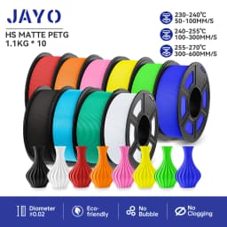 JAYO 10rolls 1.75mm PETG/PLA/PLAPLUS/PLAPLUS2/ABS/PLA Matte/HS-PLA/Silk Filament 3d Printer For 3D Printer&3D Pen DIY