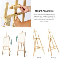 59" /69" Easel Stand for Wedding, Easel Display Stand Canvas Stand for Painting Wedding Poster, Wedding Welcome Sign with Stand