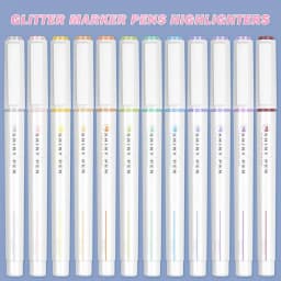 Sparkly Highlighters Versatile Highlighter Sparkly Markers Safe Odorless Cute Safe Markers For Notes Drawings Diaries Calendars