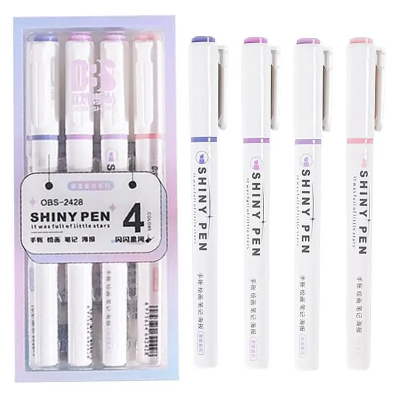 Sparkly Highlighters Versatile Highlighter Sparkly Markers Safe Odorless Cute Safe Markers For Notes Drawings Diaries Calendars