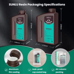 SUNLU 2KG Nylon-Like/ Toughness / High Temperature 3D Resin 405nm UV Resin For Most SLA/DLP/LCD 3D Printer Material UV Sensitiv