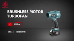 Brushless 3500W Electric Turbo Blower 350M/S Violent Car Dryer Handheld Dust Jet Fan Snow Clean Tool For Makita 18V Battery Pin