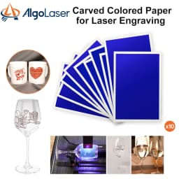 10PCS/LOT Laser Engraver Engraving Colored Marking Paper Ceramics Glass Crystal Stone Tiles Clear Acrylic For CO2 Fiber UV