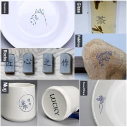 10PCS/LOT Laser Engraver Engraving Colored Marking Paper Ceramics Glass Crystal Stone Tiles Clear Acrylic For CO2 Fiber UV