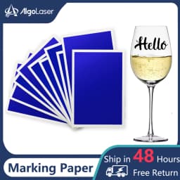 10PCS/LOT Laser Engraver Engraving Colored Marking Paper Ceramics Glass Crystal Stone Tiles Clear Acrylic For CO2 Fiber UV