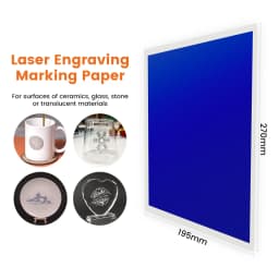 10PCS/LOT Laser Engraver Engraving Colored Marking Paper Ceramics Glass Crystal Stone Tiles Clear Acrylic For CO2 Fiber UV