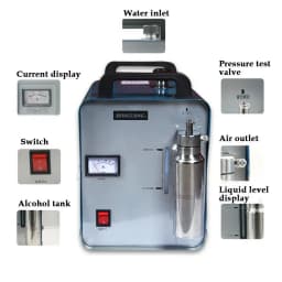 Oxygen Hydrogen Generator 95L/400W or 75L/300W Gas Flame Welder Acrylic Polisher Polishing Machine + 2 Torch Tip &1 Flame Torch