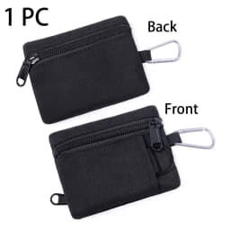 Mini Coin Purse Key Pouch, Casual Style Nylon Zipper Sports Storage Bag, Polyester Material, Small Hanging Card Holder