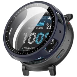 PC Case+Glass for Amazfit Active MAX Screen Protector Anti-scratch Film Bumper Protective Cover Amazfit Active MAX Accessories