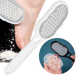 New Foot File Stainless Steel Rasp Anti-Splash,Heel Grater Hard Dead Skin Callus Remover Pedicure,Professional Foot Care Tools