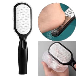 New Foot File Stainless Steel Rasp Anti-Splash,Heel Grater Hard Dead Skin Callus Remover Pedicure,Professional Foot Care Tools