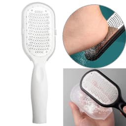 New Foot File Stainless Steel Rasp Anti-Splash,Heel Grater Hard Dead Skin Callus Remover Pedicure,Professional Foot Care Tools